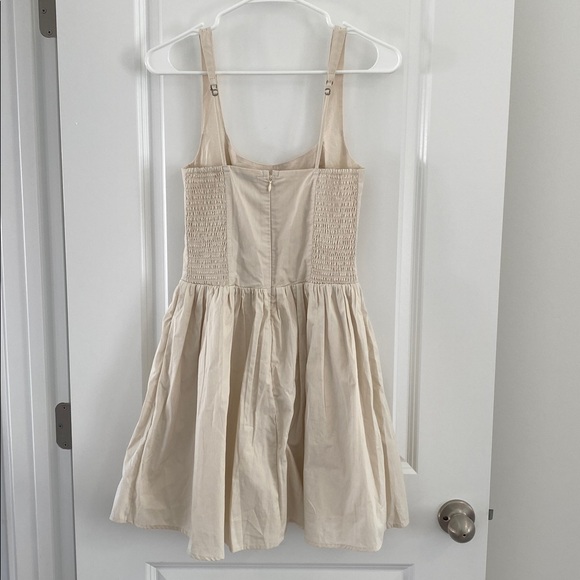 Abercrombie & Fitch Cream Dress size Xsmall Tall - Picture 3 of 8